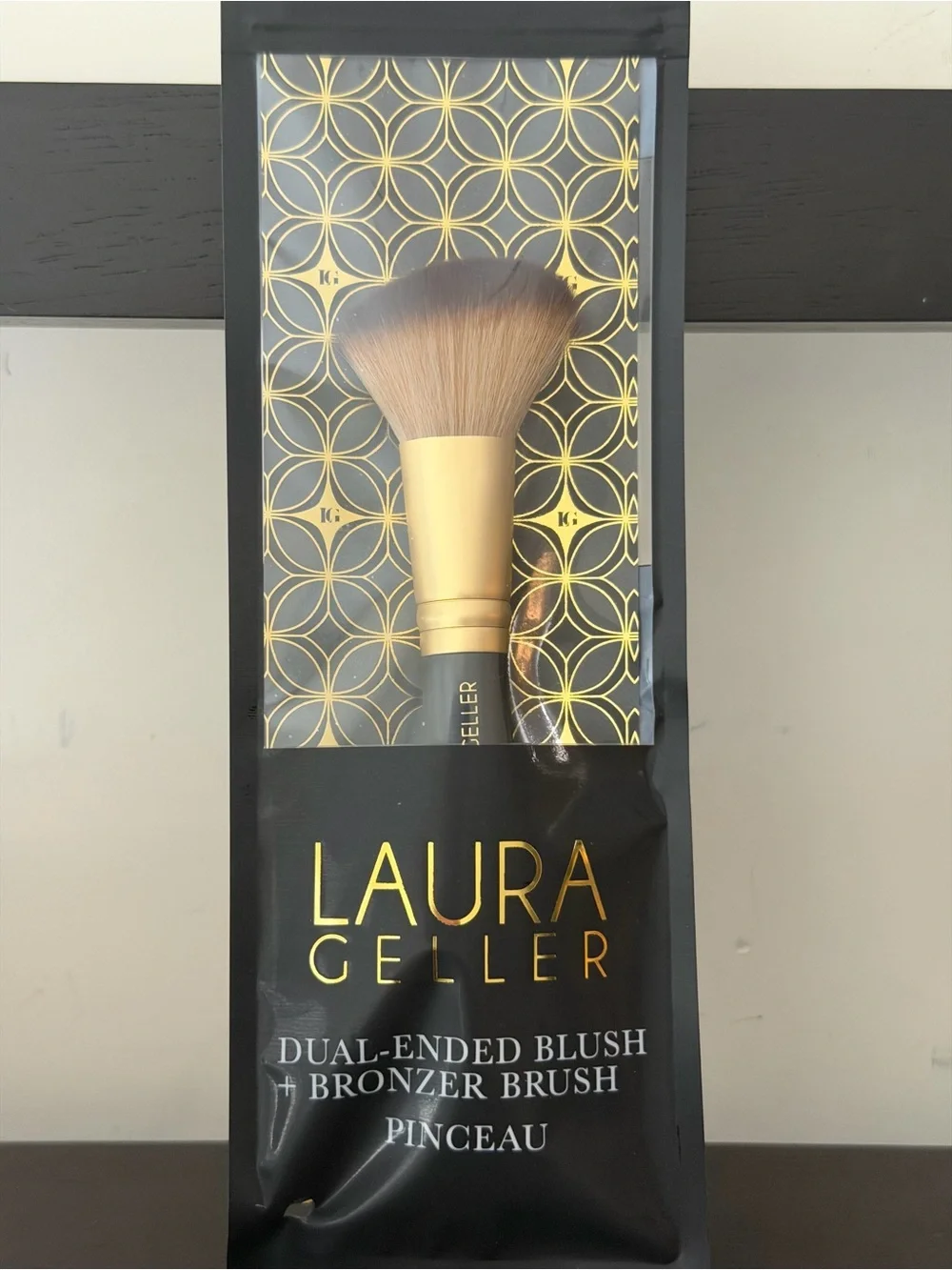 Laura Geller Gold Handle Dual-Ended Blush & Bronzer Brush